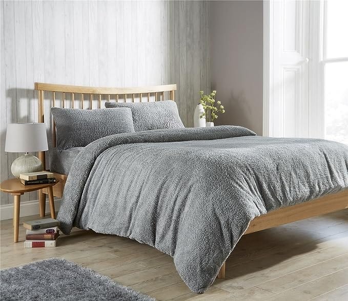 OLIVIA ROCCO Teddy Fleece Duvet Cover Set – Plush Thermal Winter Bedding