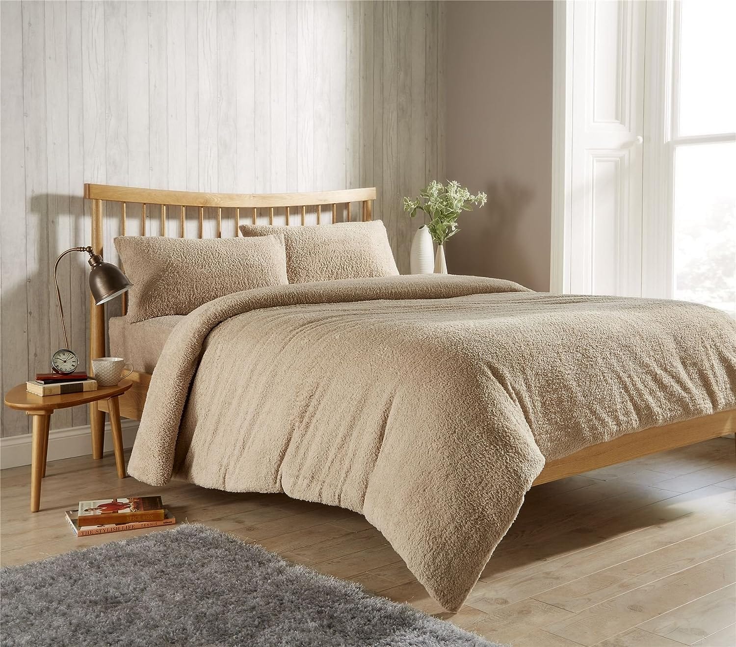 OLIVIA ROCCO Teddy Fleece Duvet Cover Set – Plush Thermal Winter Bedding