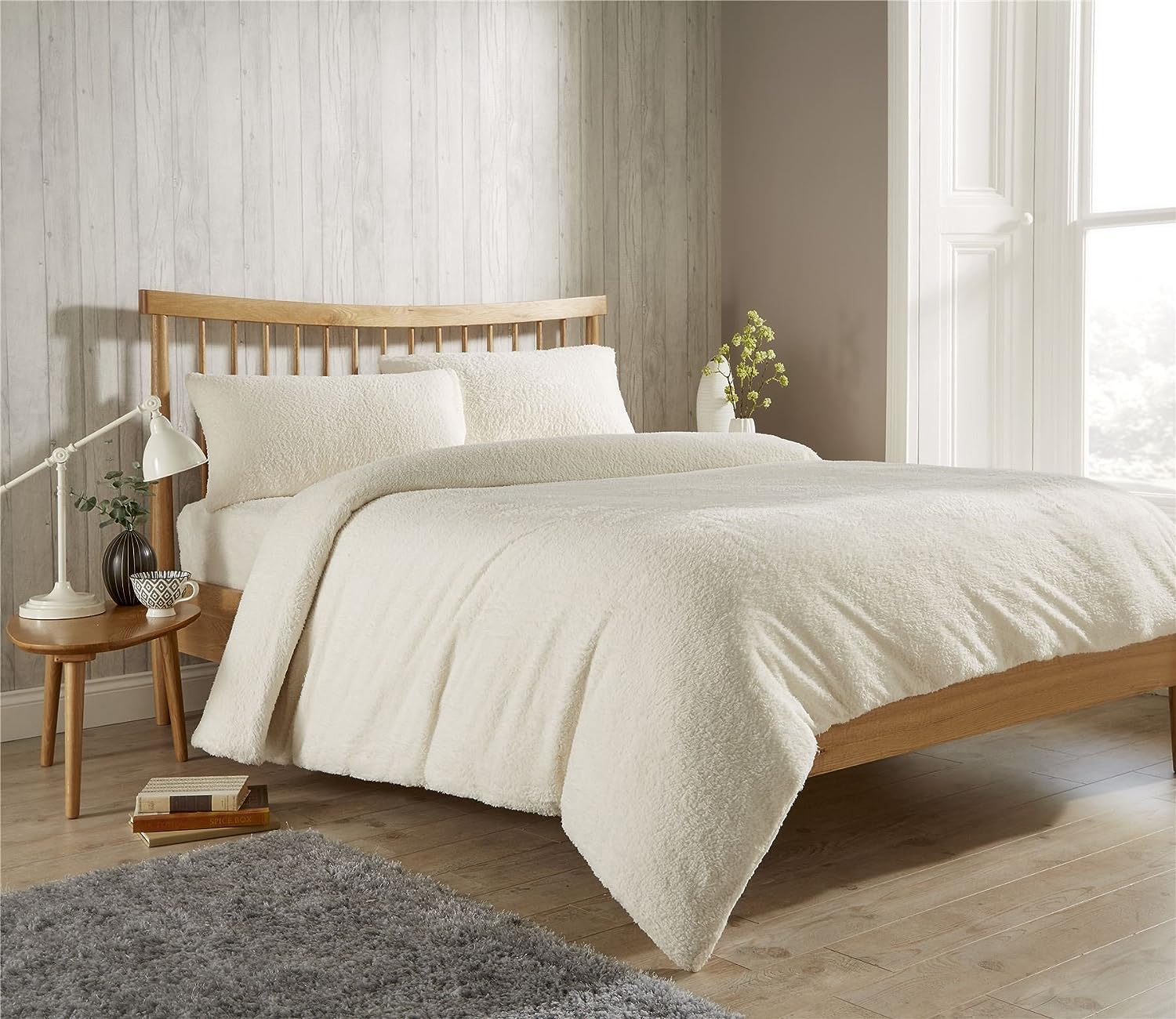 OLIVIA ROCCO Teddy Fleece Duvet Cover Set – Plush Thermal Winter Bedding