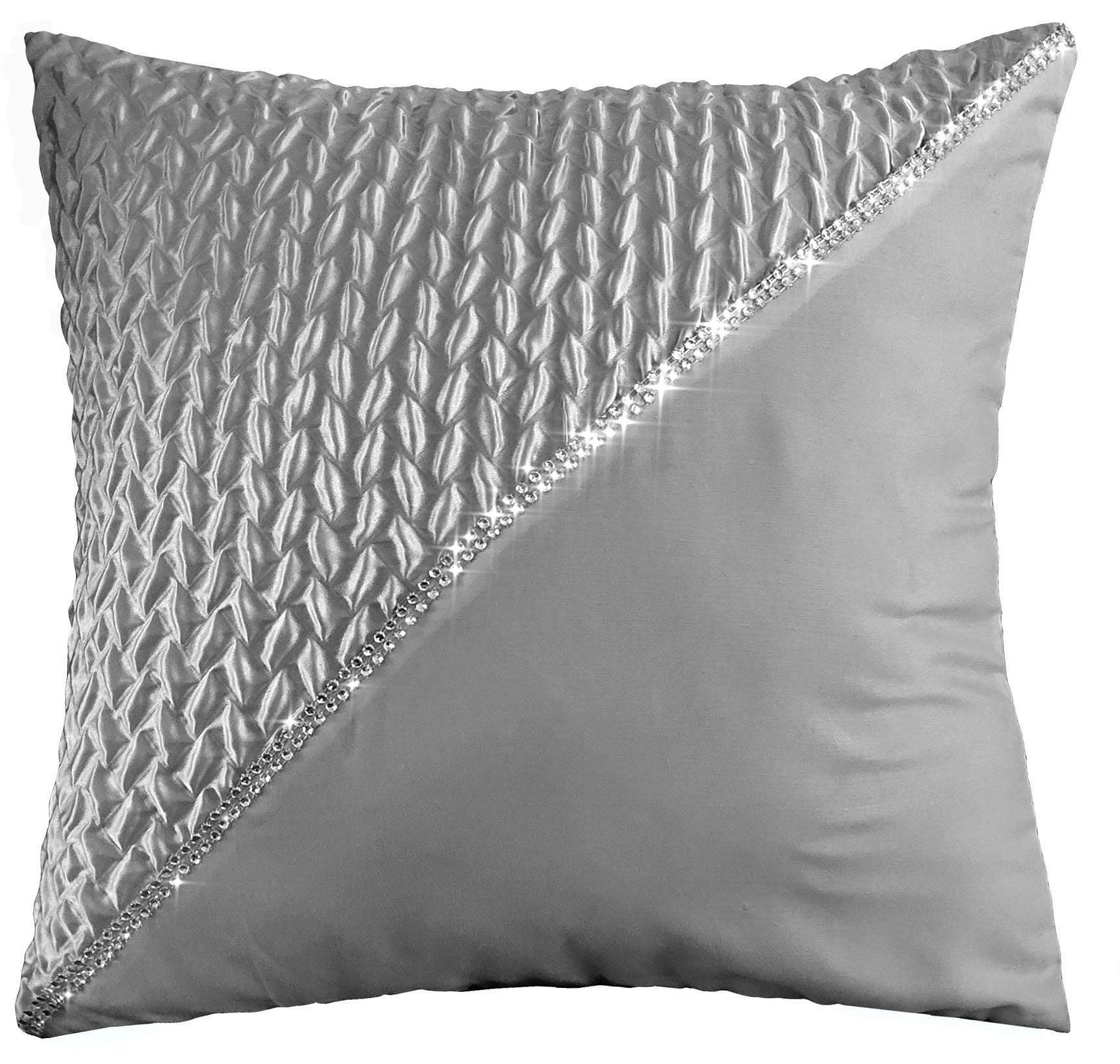 OLIVIA ROCCO Zenia Duvet Cover Set – Quilted Trim with Diamante Detail