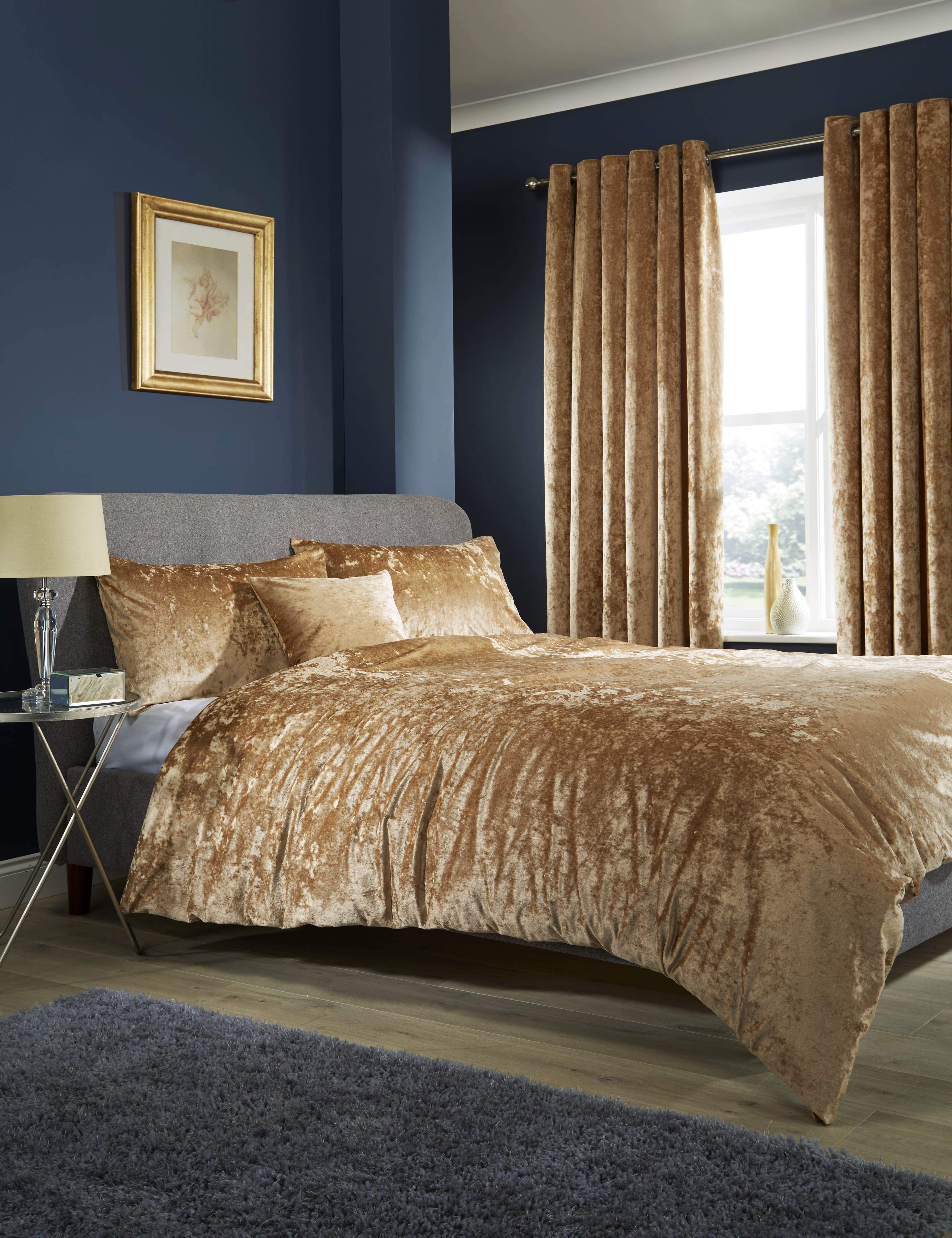 OLIVIA ROCCO Crushed Velvet Duvet Cover Set | Soft OEKO-TEX Bedding