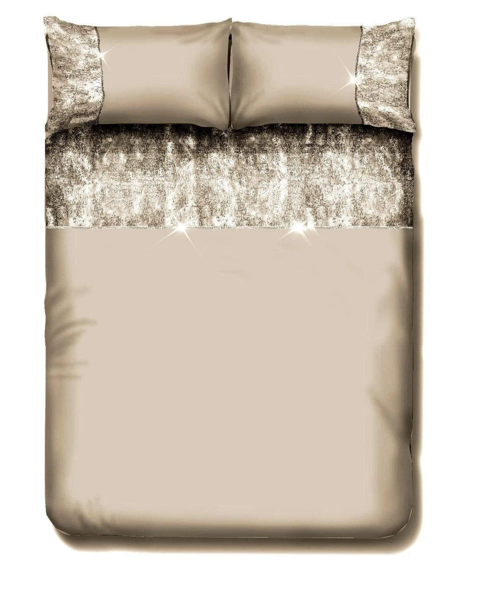 OLIVIA ROCCO Valentina Duvet Set – Crushed Velvet & Diamante Luxury Bedding