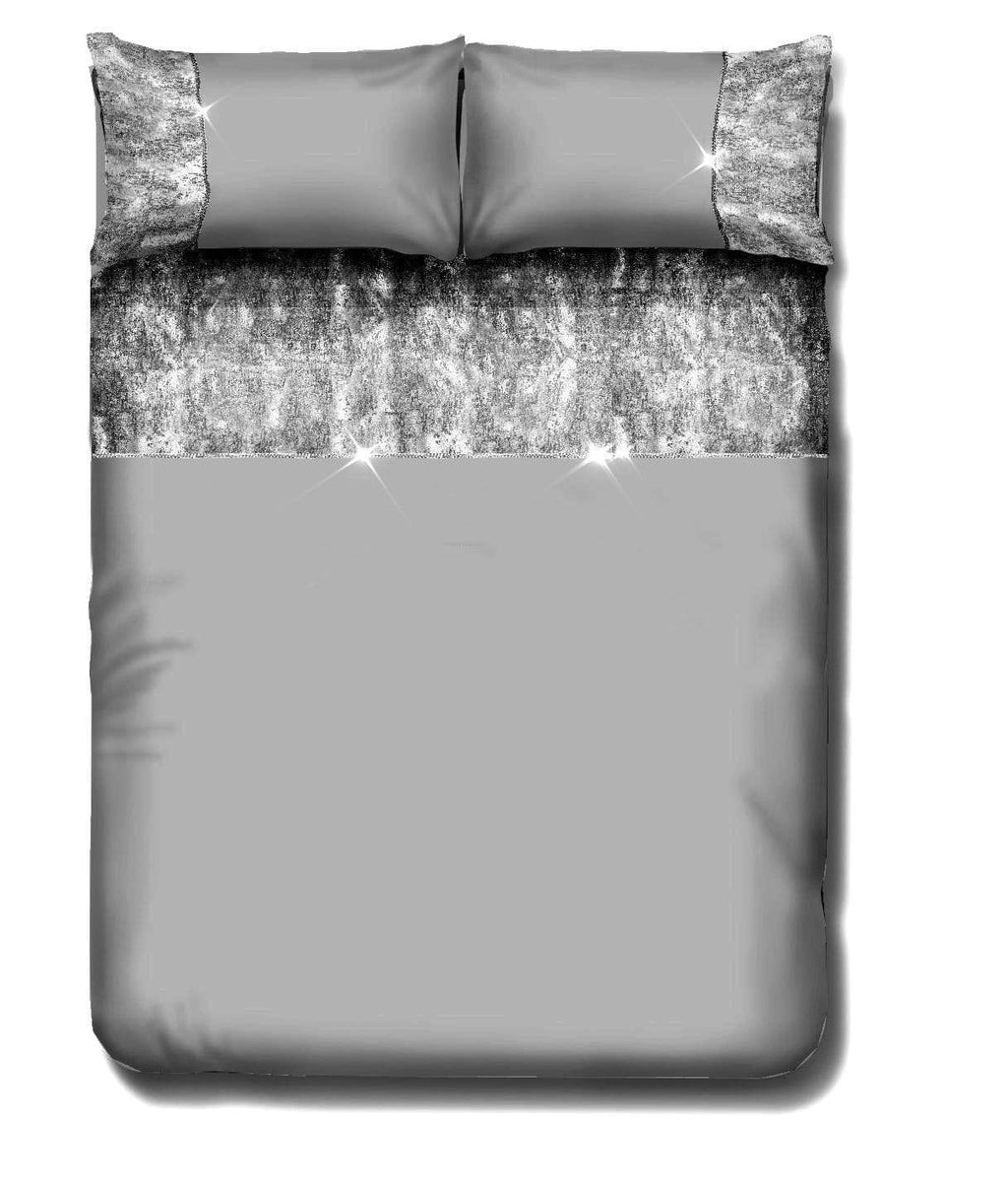 OLIVIA ROCCO Valentina Duvet Set – Crushed Velvet & Diamante Luxury Bedding