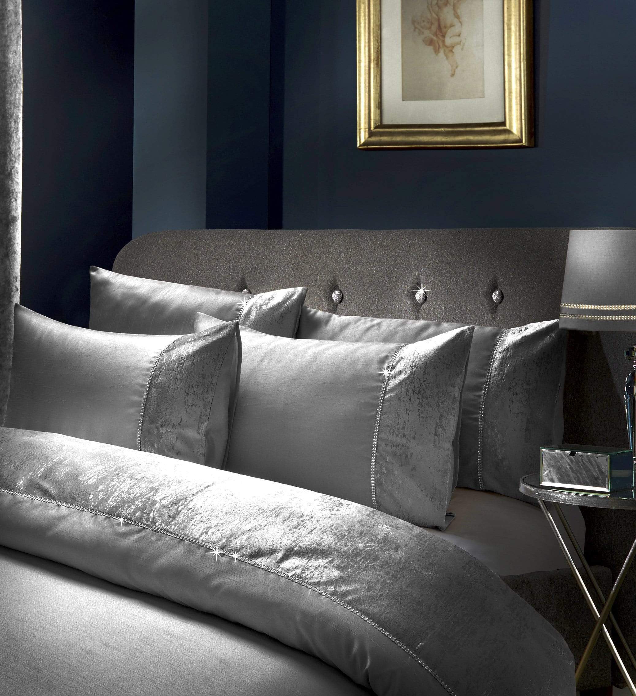 OLIVIA ROCCO Valentina Duvet Set – Crushed Velvet & Diamante Luxury Bedding