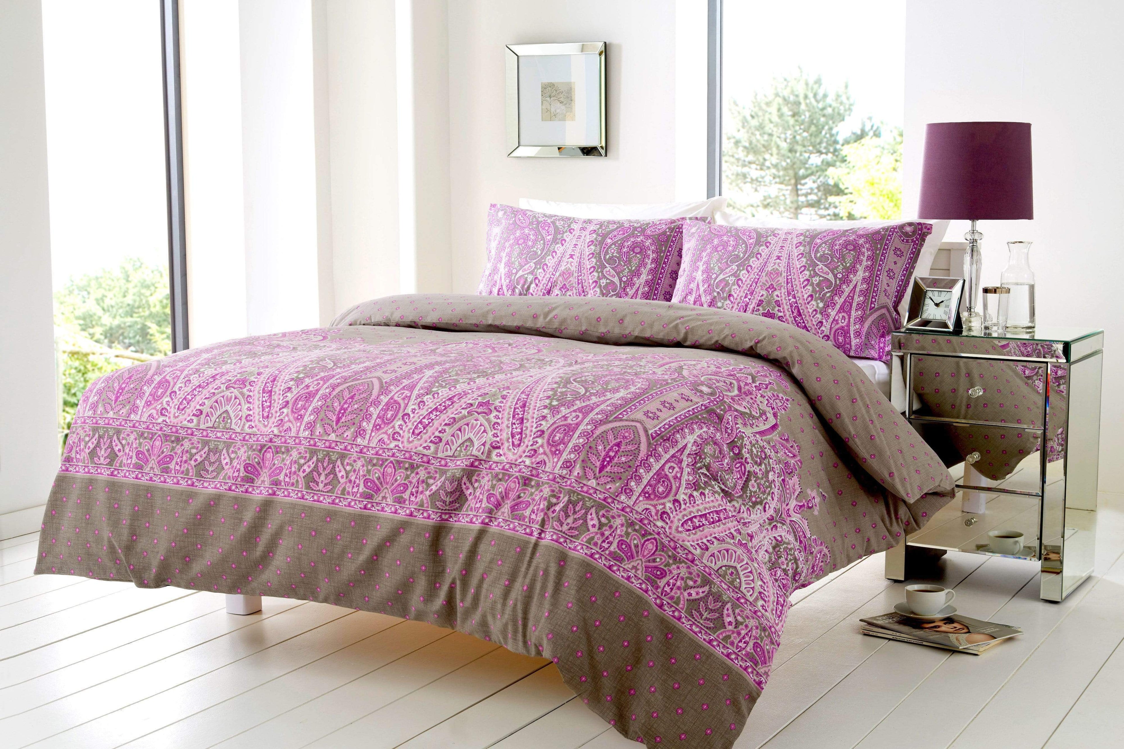 OLIVIA ROCCO Kensington Paisley Duvet Set | Cotton Rich Easy Care Bedding