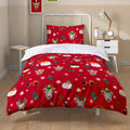 OLIVIA ROCCO Santa Christmas Duvet Cover Set – Reversible Winter Bedding