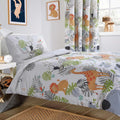 OLIVIA ROCCO Kids Safari Animal Print Duvet Cover Set – Soft Cotton Blend
