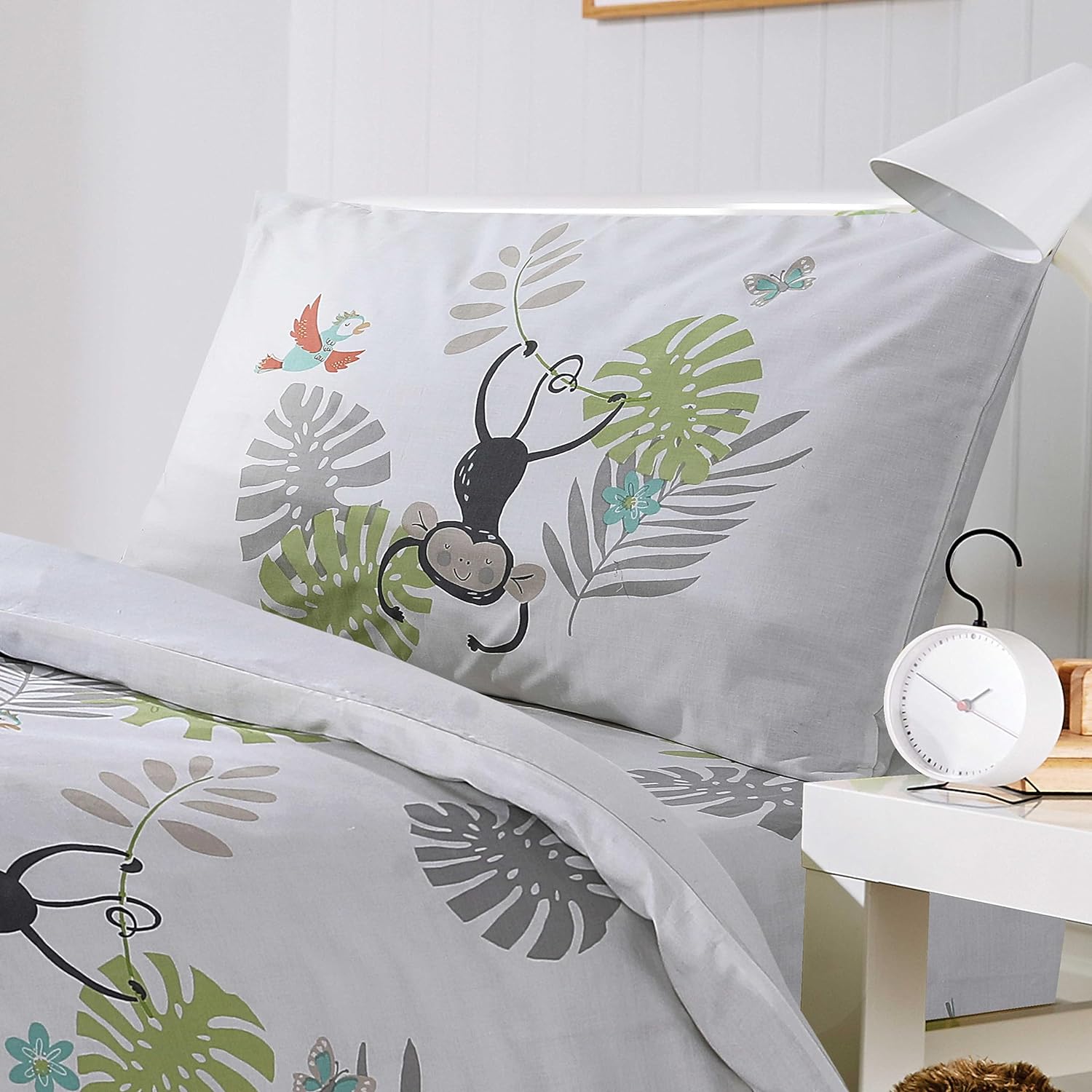 OLIVIA ROCCO Kids Safari Animal Print Duvet Cover Set – Soft Cotton Blend