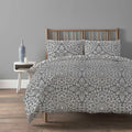 OLIVIA ROCCO Alhambra Grey Duvet Cover Set | Geometric Cotton Blend Bedding