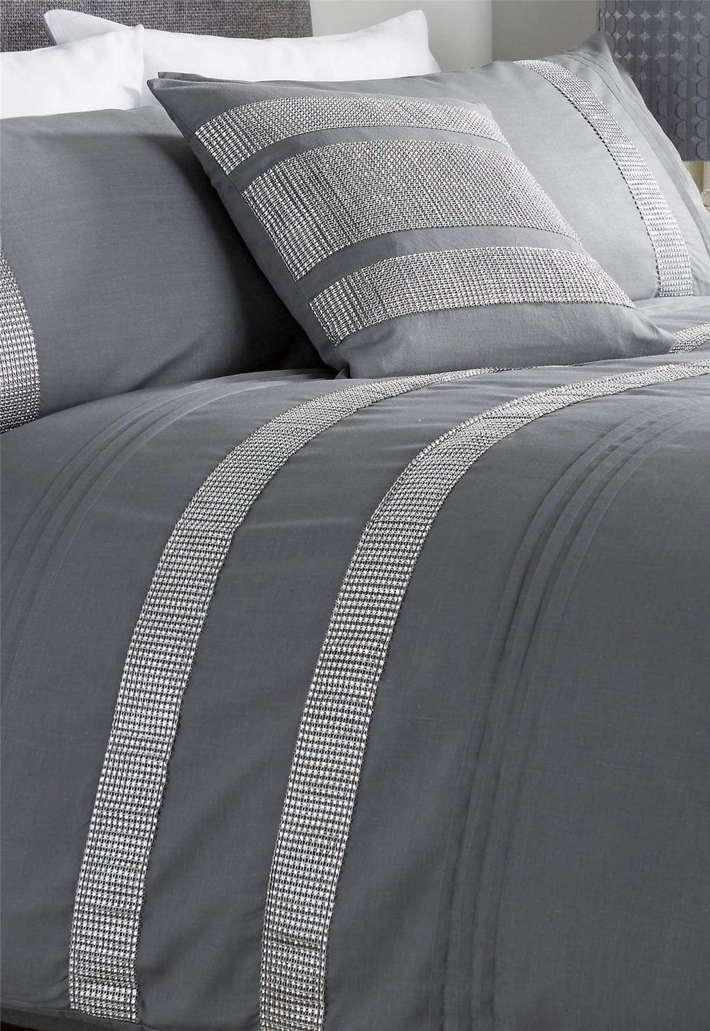 OLIVIA ROCCO Diamante Glitz Duvet Set – Cotton Rich Crystal Bedding