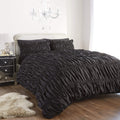 OLIVIA ROCCO Ruched Ruffle Duvet Set – Luxury Cotton Rich Bedding