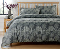 OLIVIA ROCCO Leaf Jacquard Reversible Duvet Cover Set | Cotton Blend