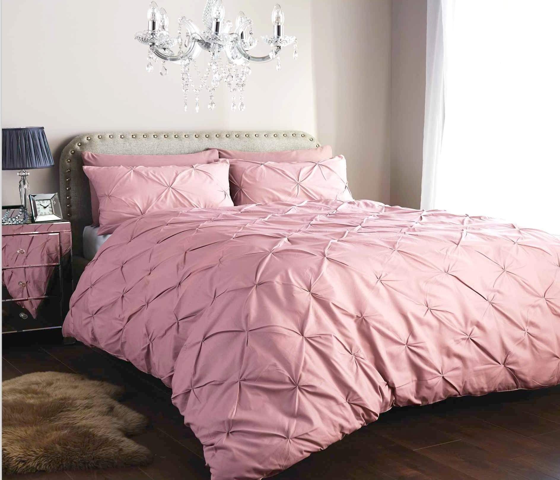 OLIVIA ROCCO Pintuck Duvet Cover Set – Cotton Rich Handmade Pinch Pleats