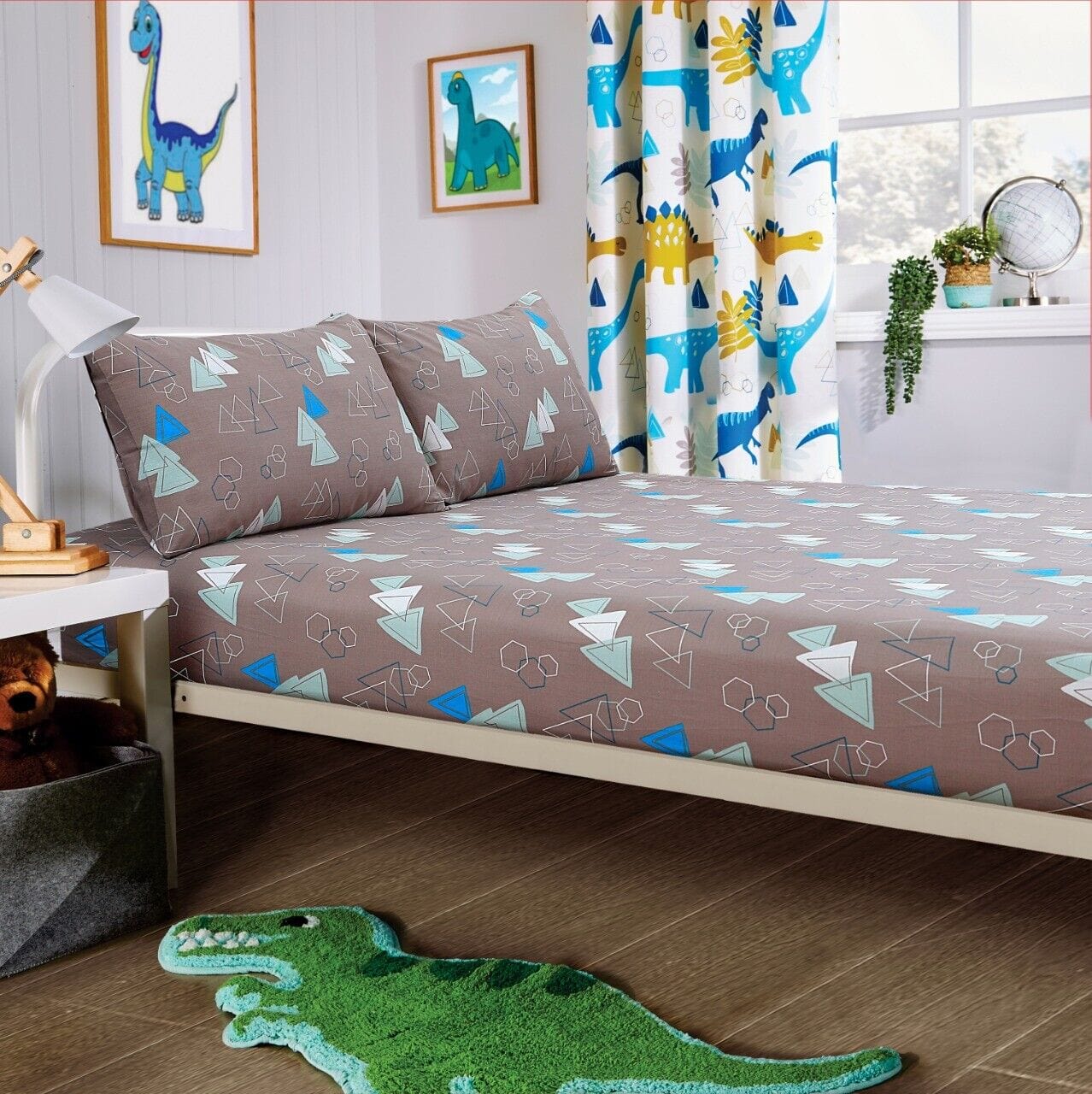 OLIVIA ROCCO Dinosaur Kids Duvet Cover Set | Soft Microfibre Bedding Bundle