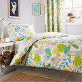 OLIVIA ROCCO Lazy Sloth Kids Duvet Set | Cotton Blend Bedding & Curtains