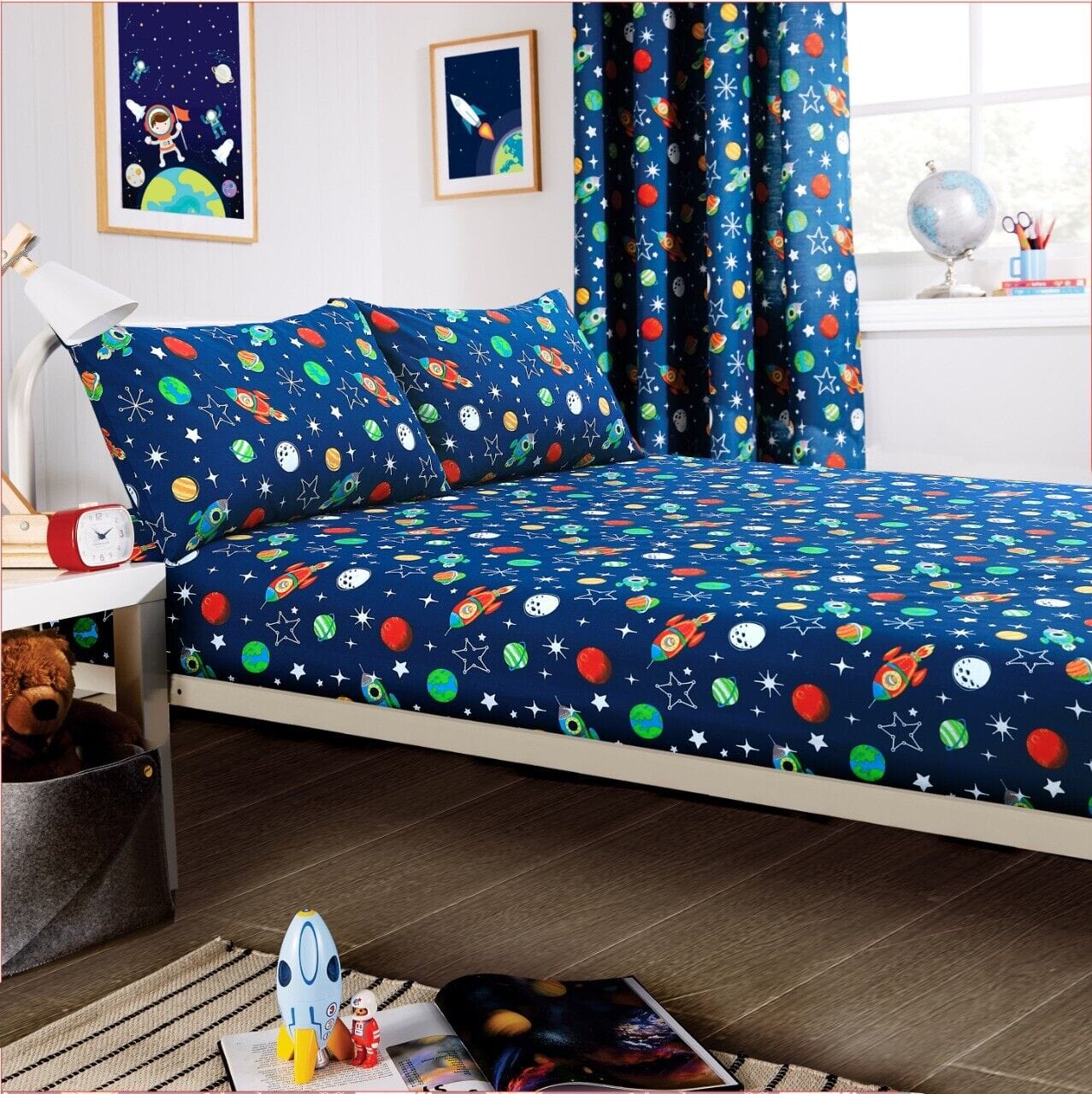 OLIVIA ROCCO Space Explorer Kids Duvet Cover Set | Microfibre Bedding