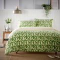 OLIVIA ROCCO Floral Teddy Duvet Set – Reversible Sherpa Fleece Bedding