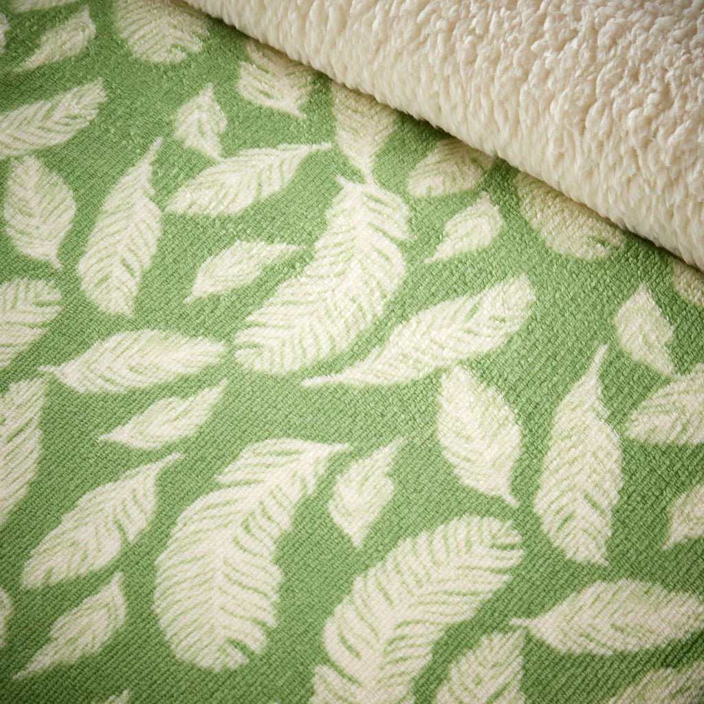 OLIVIA ROCCO Floral Teddy Duvet Set – Reversible Sherpa Fleece Bedding