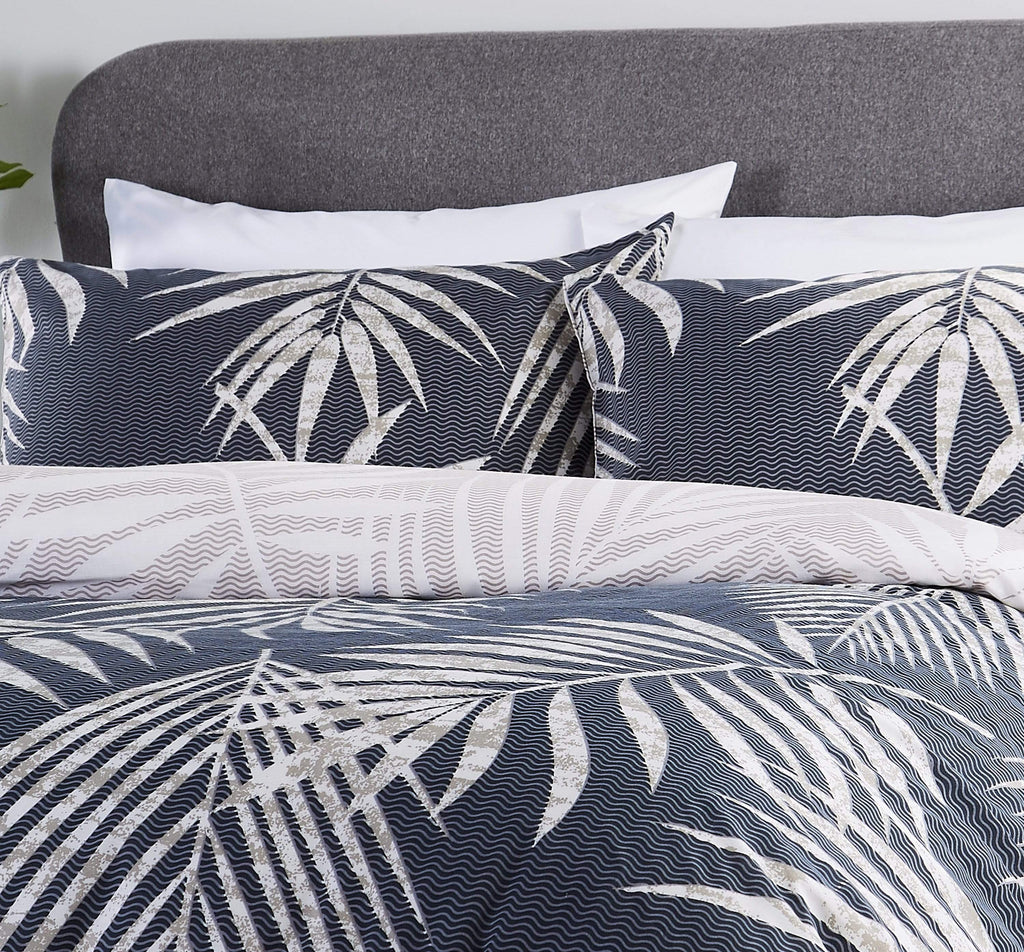 OLIVIA ROCCO Tropical Leaf Reversible Duvet Set – Cotton Rich Bedding