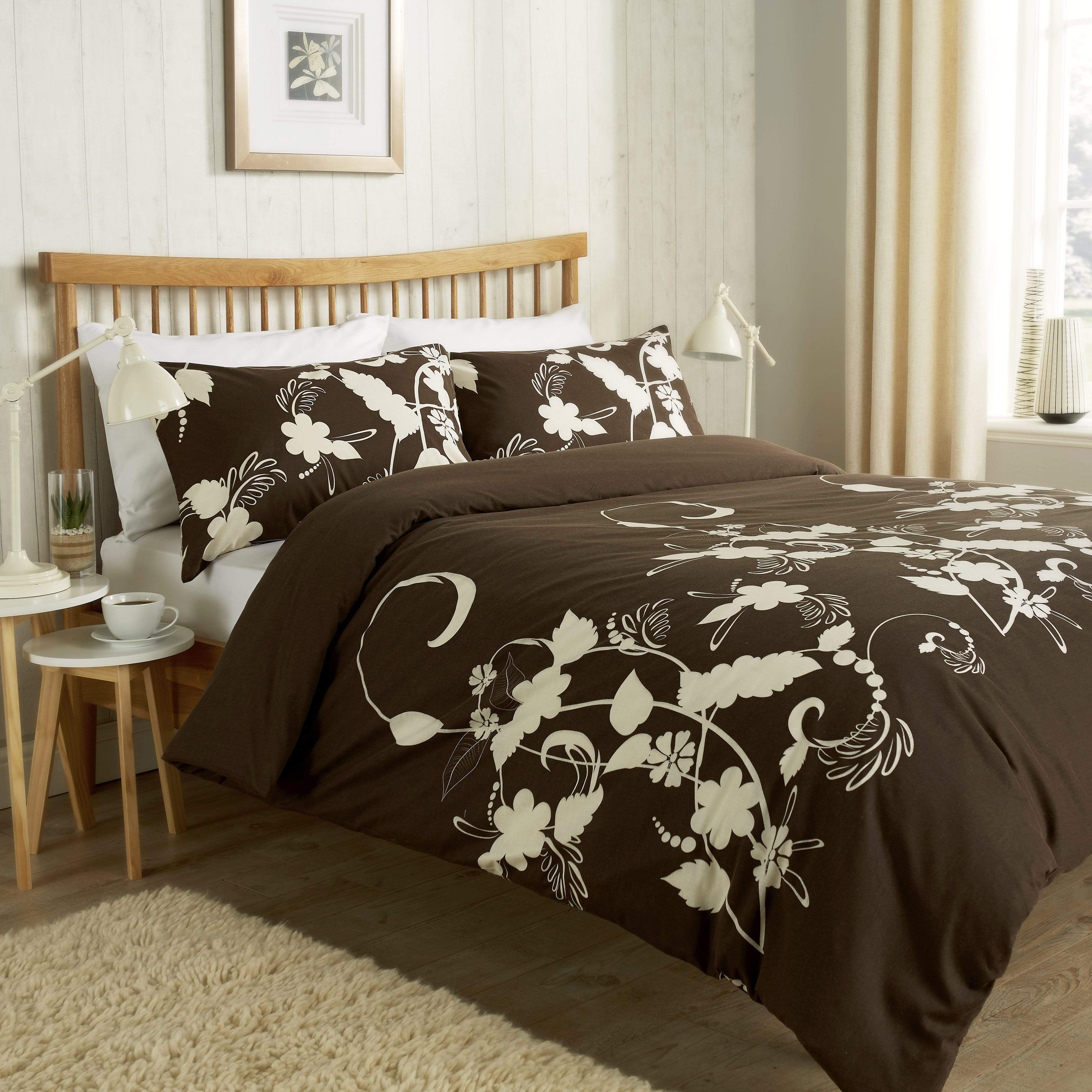 OLIVIA ROCCO Floral Trail Duvet Set | Cotton Rich Botanical Bedding