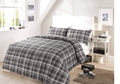 OLIVIA ROCCO Check Pattern Duvet Set – Cotton Rich Soft Bedding with Cases