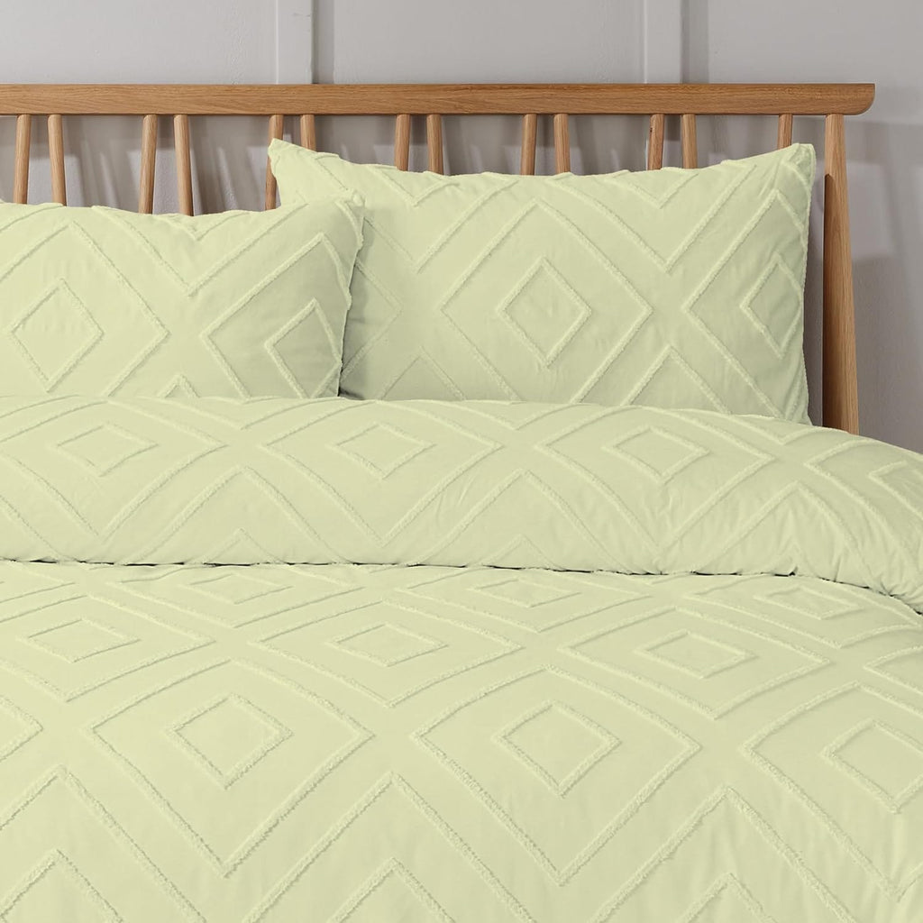 OLIVIA ROCCO Como Tufted Duvet Cover Set | Easy Care Bedding