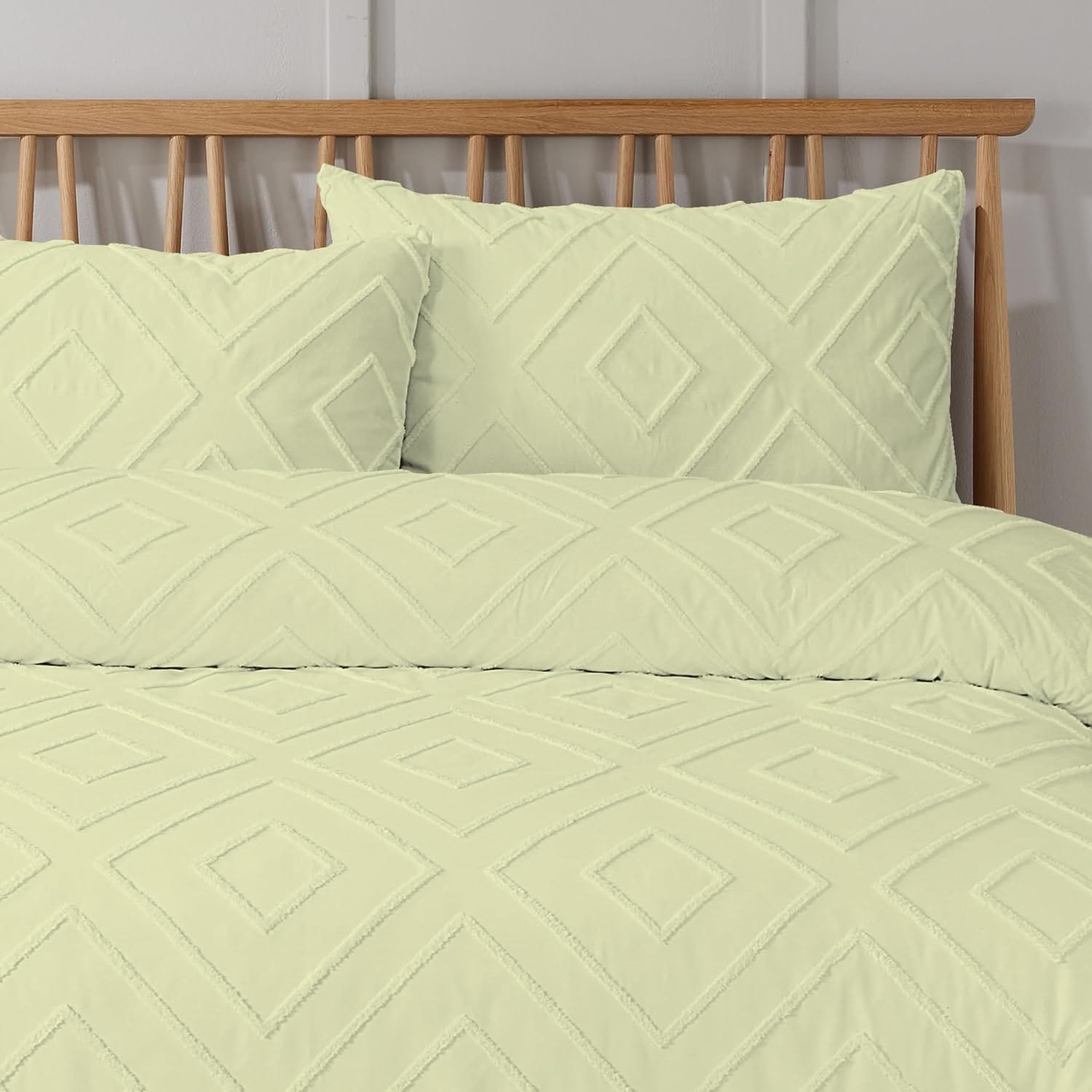 OLIVIA ROCCO Como Tufted Duvet Cover Set | Easy Care Bedding