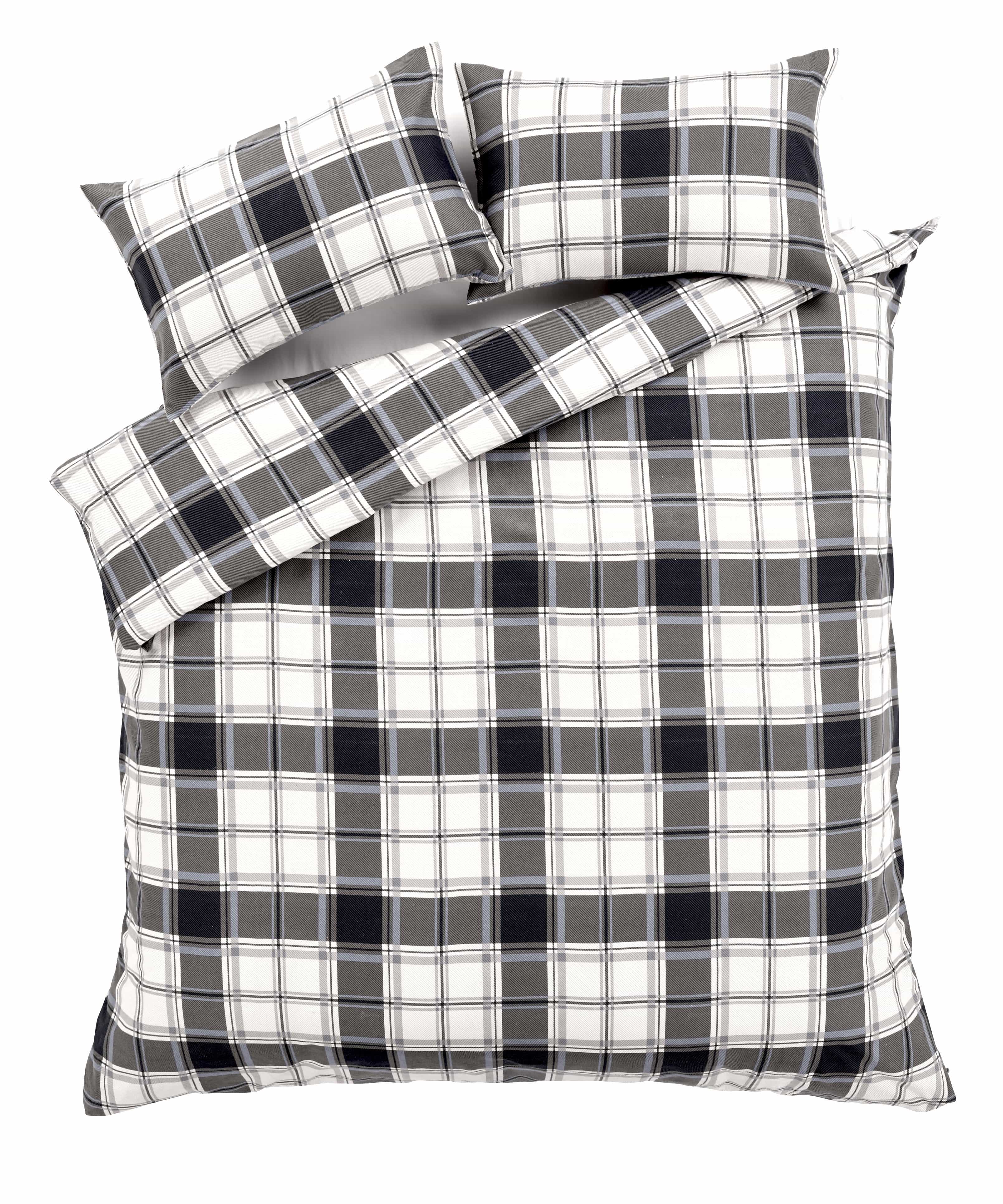 OLIVIA ROCCO Highland Tartan Duvet Set | Brushed Cotton Flannel Quilt Cover