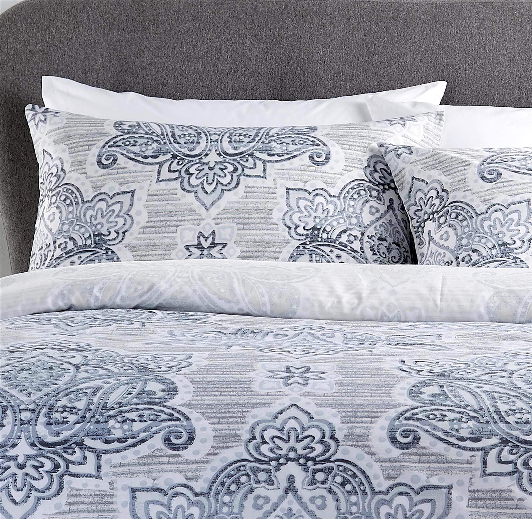 OLIVIA ROCCO Empire Duvet Set | Reversible Cotton Rich Bedding Quilt Cover