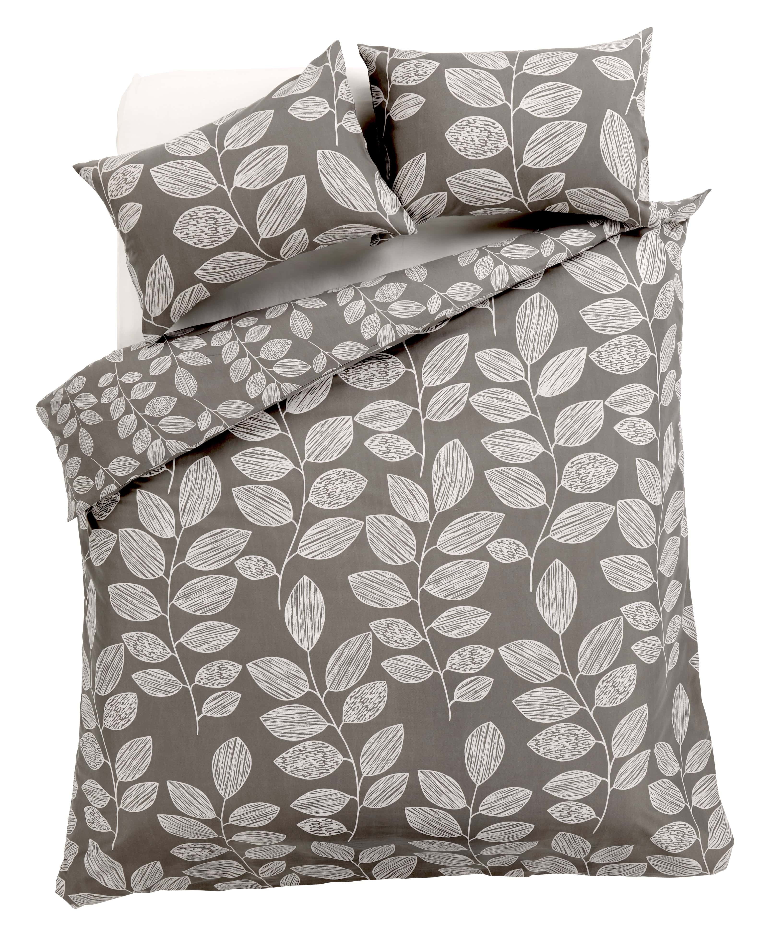 OLIVIA ROCCO Leaves Duvet Cover Set – Cotton Rich Soft Bedding with Pillowcases