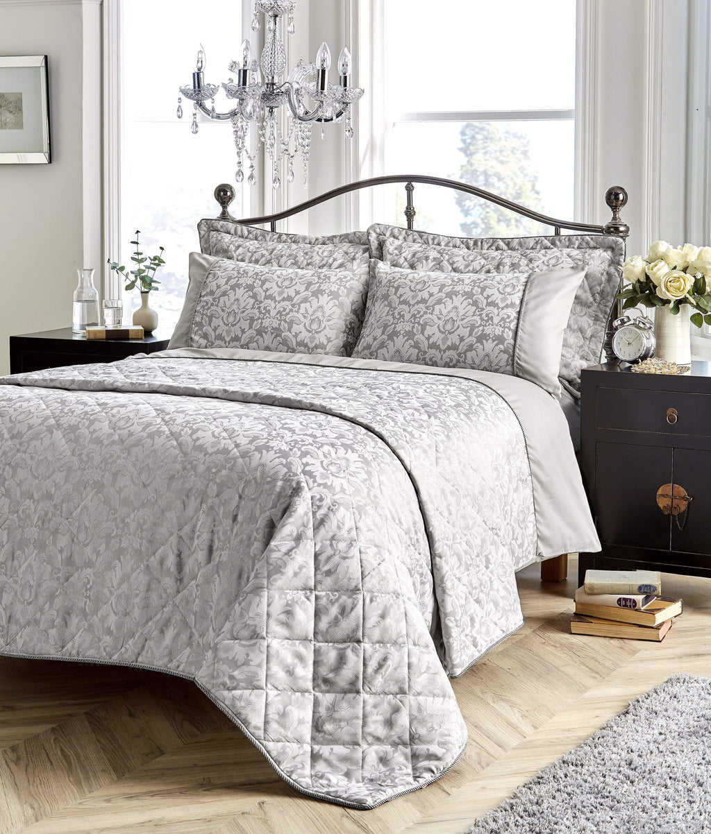 OLIVIA ROCCO Savoy Jacquard Duvet Cover Set – Cotton Rich OEKO-TEX Bedding