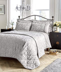 OLIVIA ROCCO Savoy Jacquard Duvet Cover Set – Cotton Rich OEKO-TEX Bedding