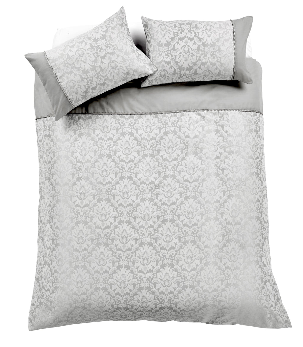 OLIVIA ROCCO Savoy Jacquard Duvet Cover Set – Cotton Rich OEKO-TEX Bedding