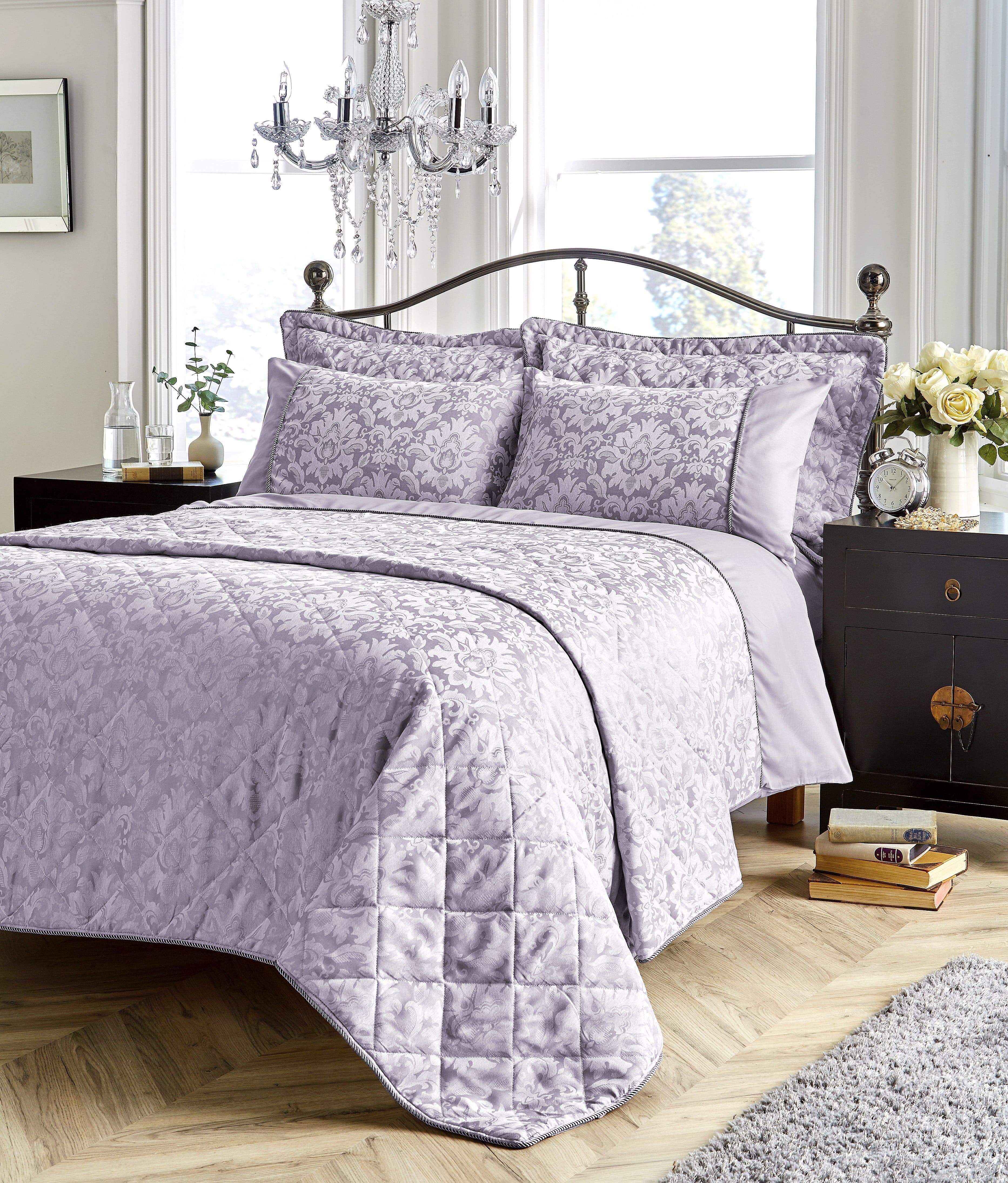 OLIVIA ROCCO Savoy Jacquard Duvet Cover Set – Cotton Rich OEKO-TEX Bedding