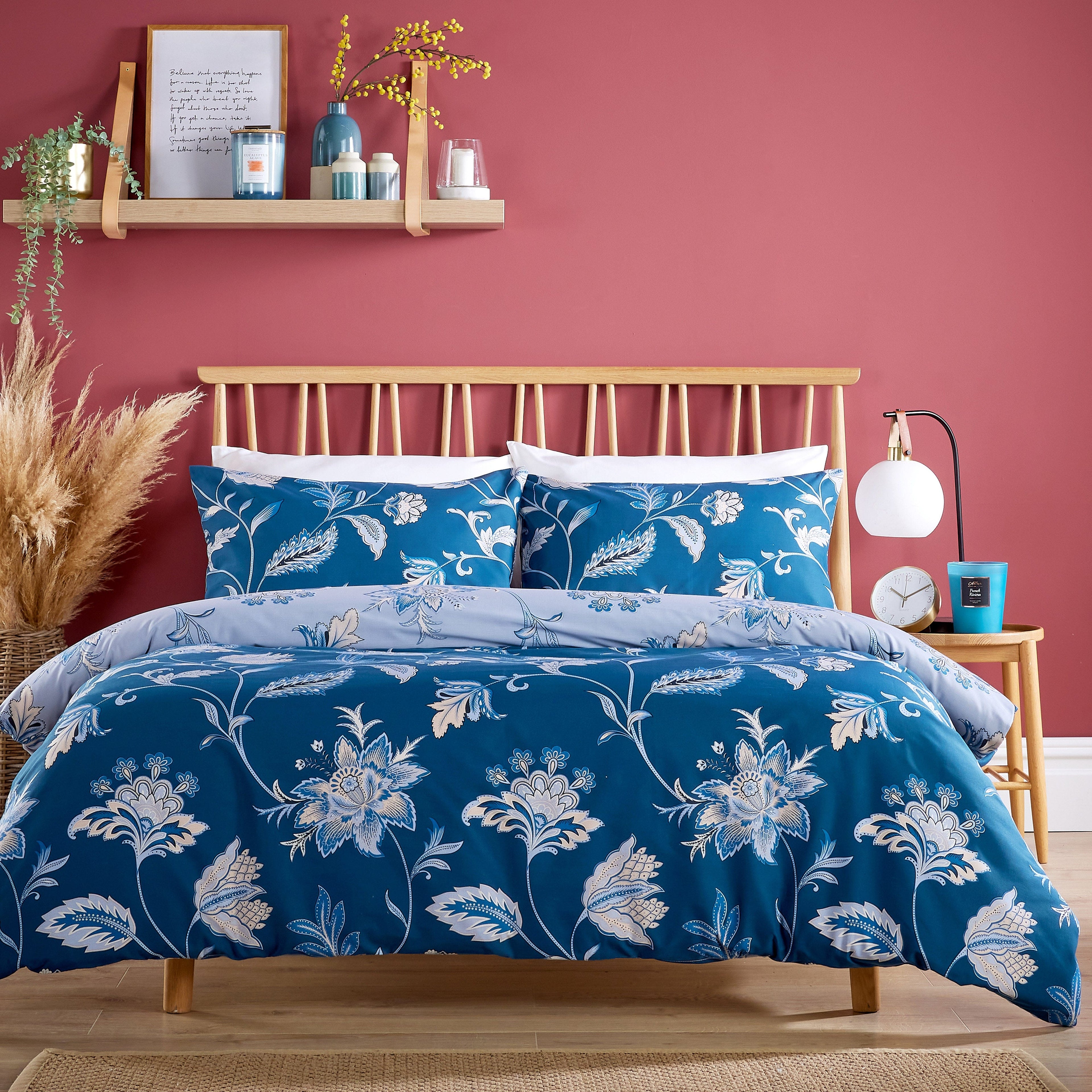 Olivia Rocco Shimla Duvet Cover Set – Reversible Easy Care Bedding
