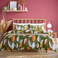 OLIVIA ROCCO Bodenham Leaf Print Duvet Cover Set | Cotton Blend Bedding