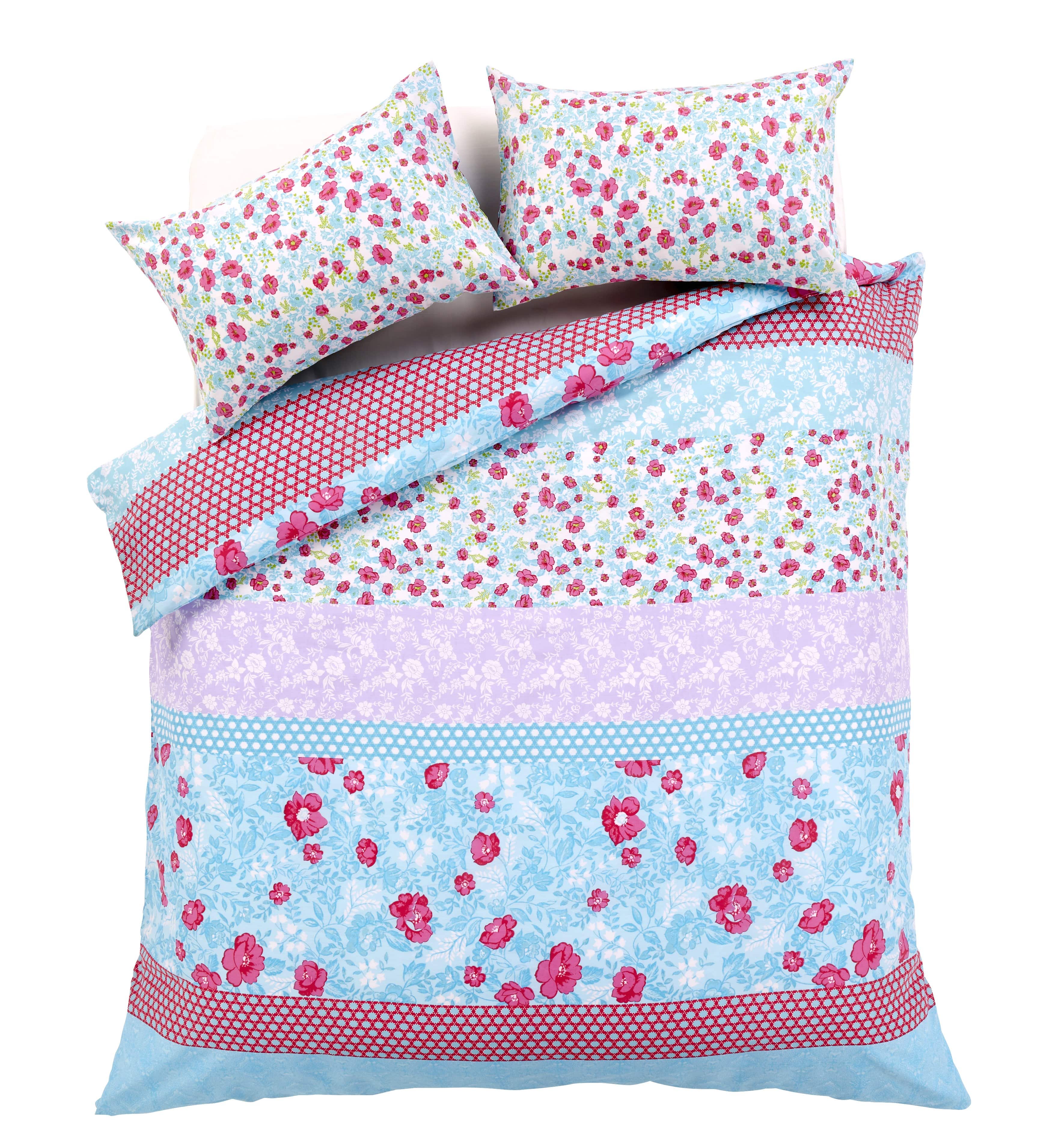 OLIVIA ROCCO Chelsea Floral Duvet Set – Cotton-Rich Easy Care Bedding