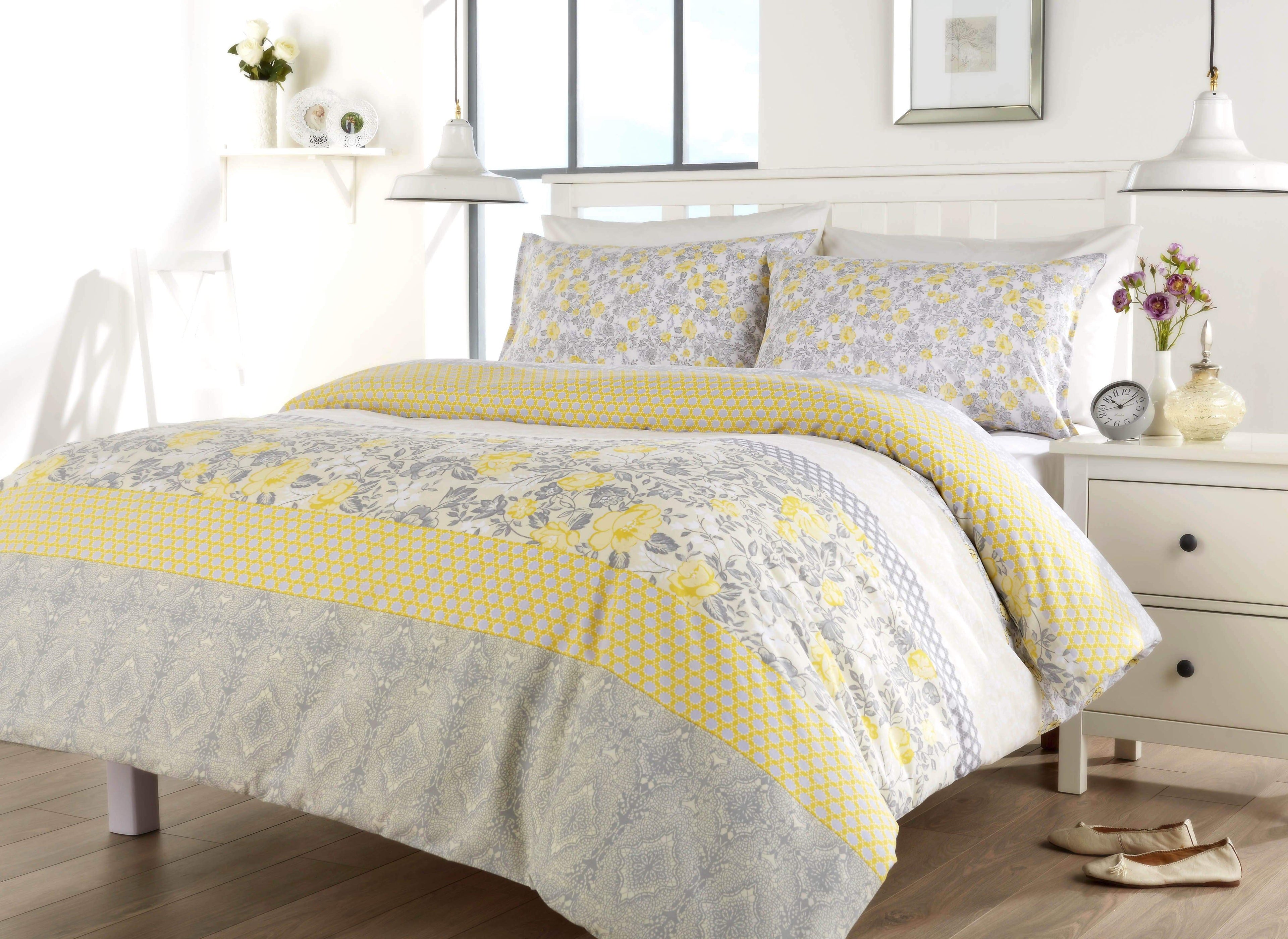 OLIVIA ROCCO Chelsea Floral Duvet Set – Cotton-Rich Easy Care Bedding