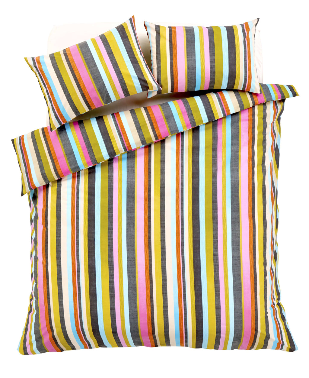 OLIVIA ROCCO Maine Stripe Duvet Set – Luxury Cotton Rich Striped Bedding