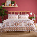 OLIVIA ROCCO Taxila Duvet Cover Set – Reversible Cotton Blend Bedding