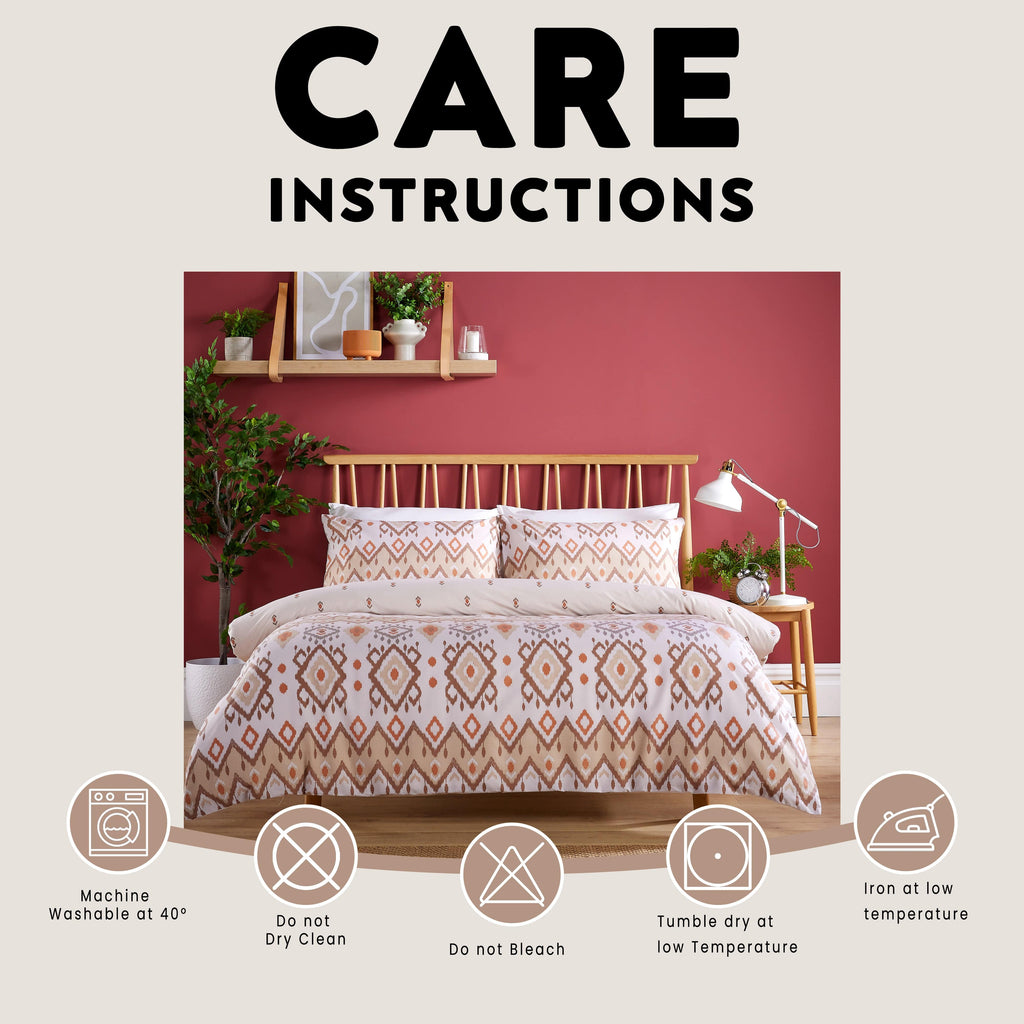 OLIVIA ROCCO Taxila Duvet Cover Set – Reversible Cotton Blend Bedding