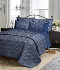 OLIVIA ROCCO Kew Hand Woven Jacquard Cotton Rich Duvet Cover Bedding Set
