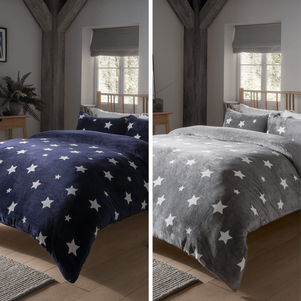 OLIVIA ROCCO Reversible Teddy Duvet Cover Set | Faux Fur Plush Bedding