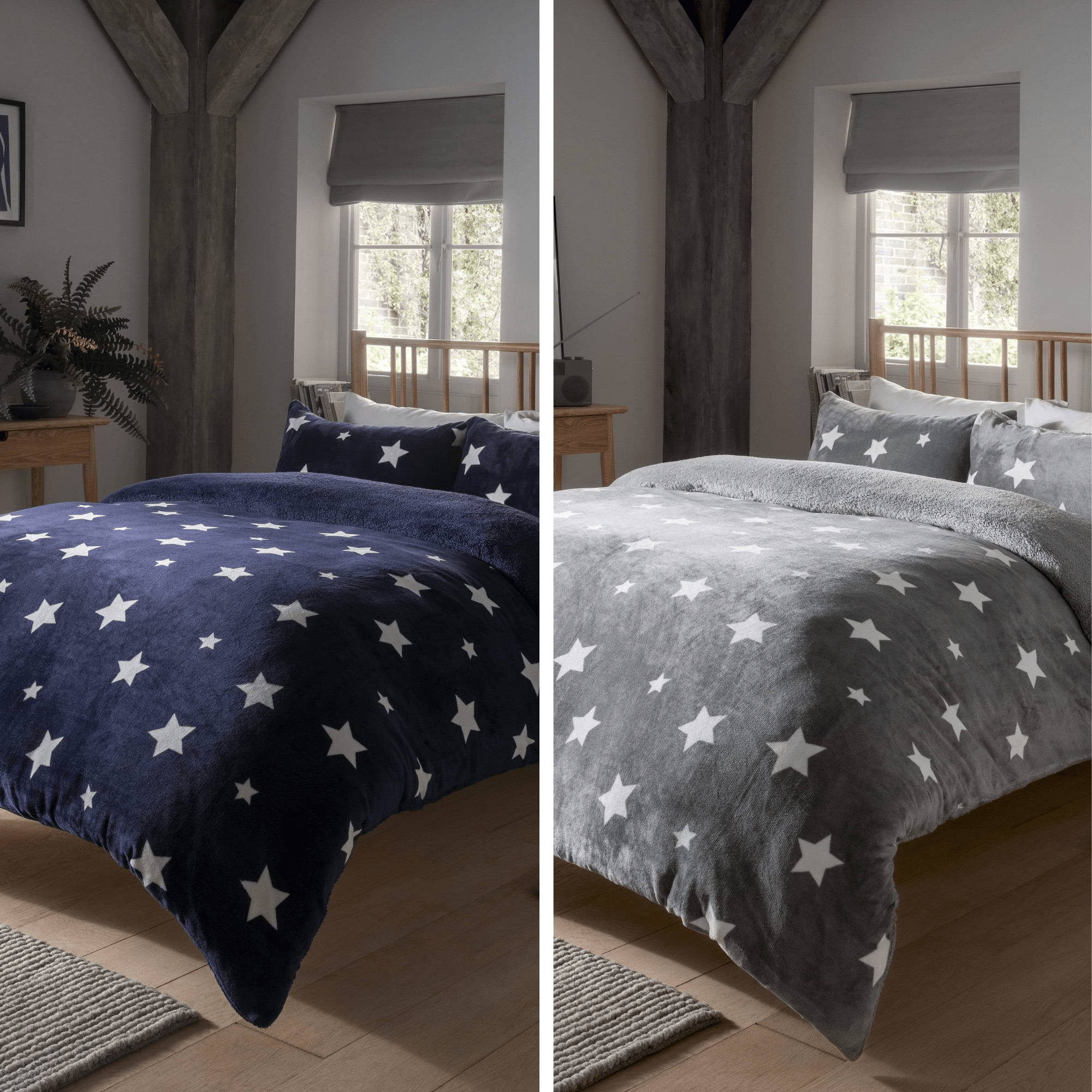 OLIVIA ROCCO Reversible Teddy Duvet Cover Set | Faux Fur Plush Bedding
