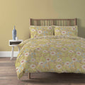 OLIVIA ROCCO Elinor Duvet Cover Set – Ochre Floral Cotton Blend Bedding