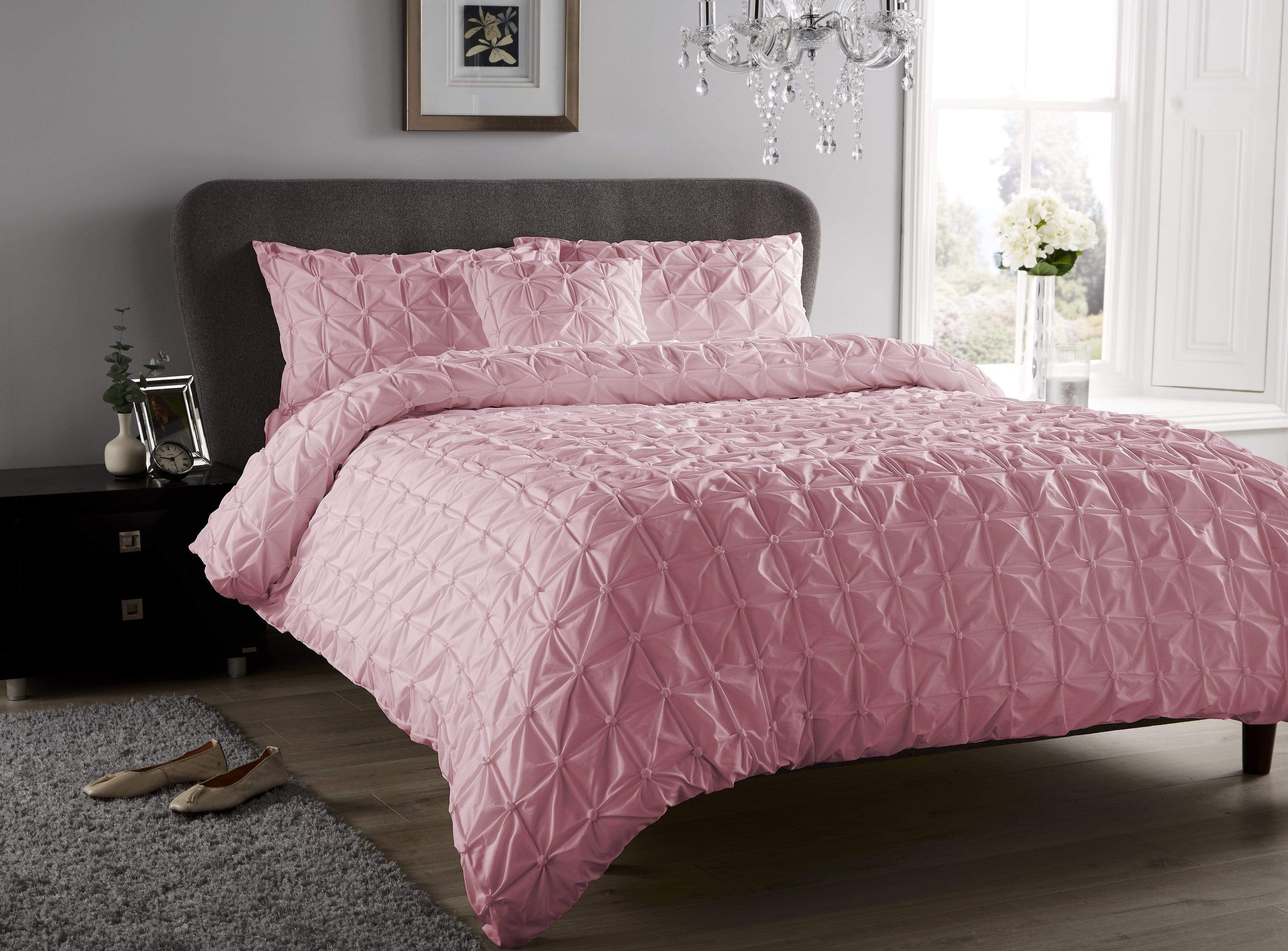 OLIVIA ROCCO Seville Pintuck Duvet Set – Luxury Cotton-Rich Bedding