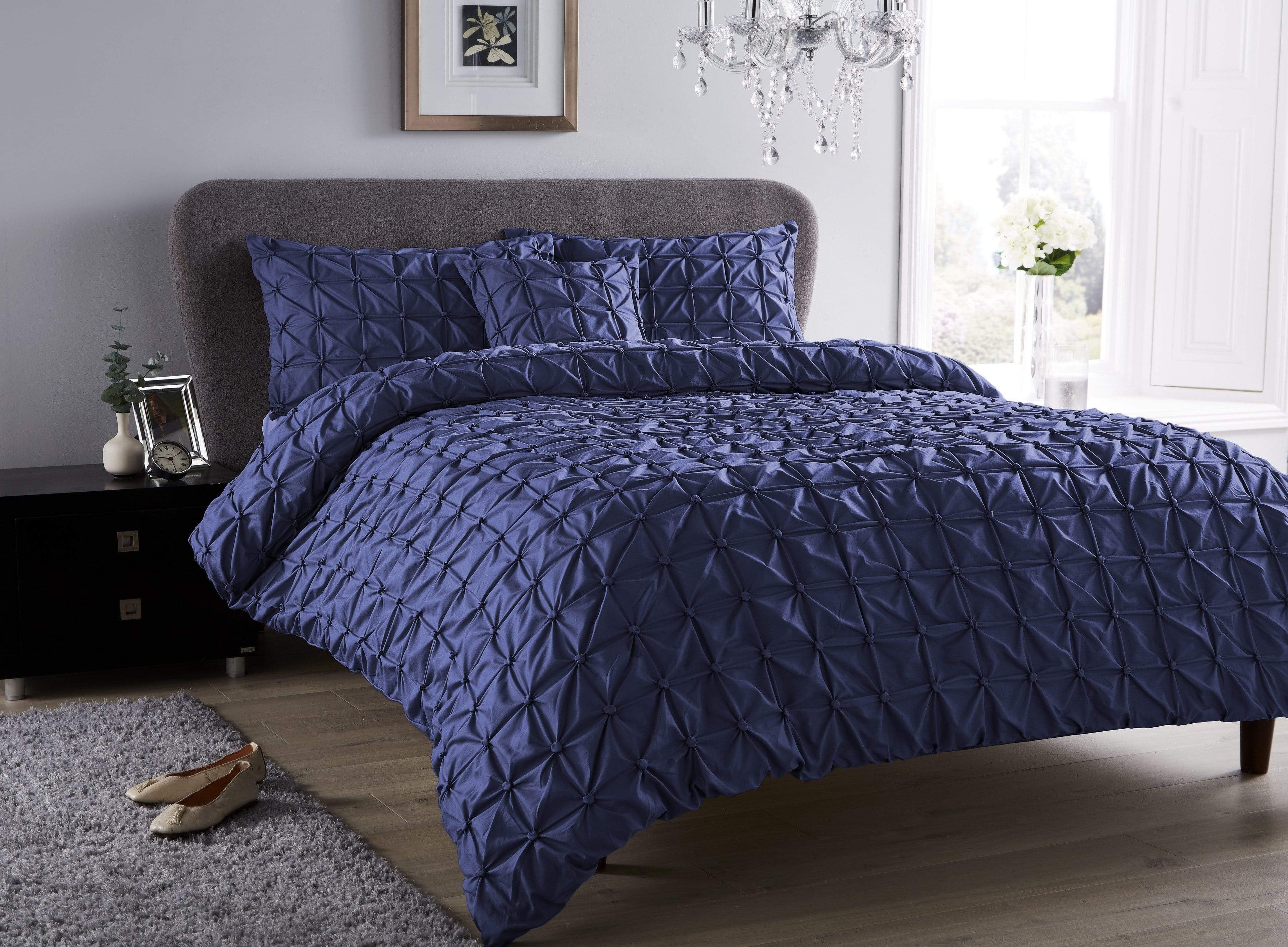 OLIVIA ROCCO Seville Pintuck Duvet Set – Luxury Cotton-Rich Bedding