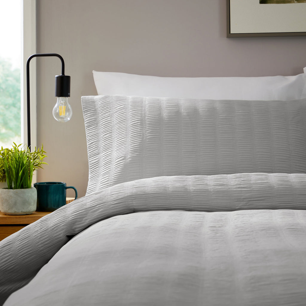 OLIVIA ROCCO Belgravia Grey Microfibre Duvet Cover Set | Soft Bedding
