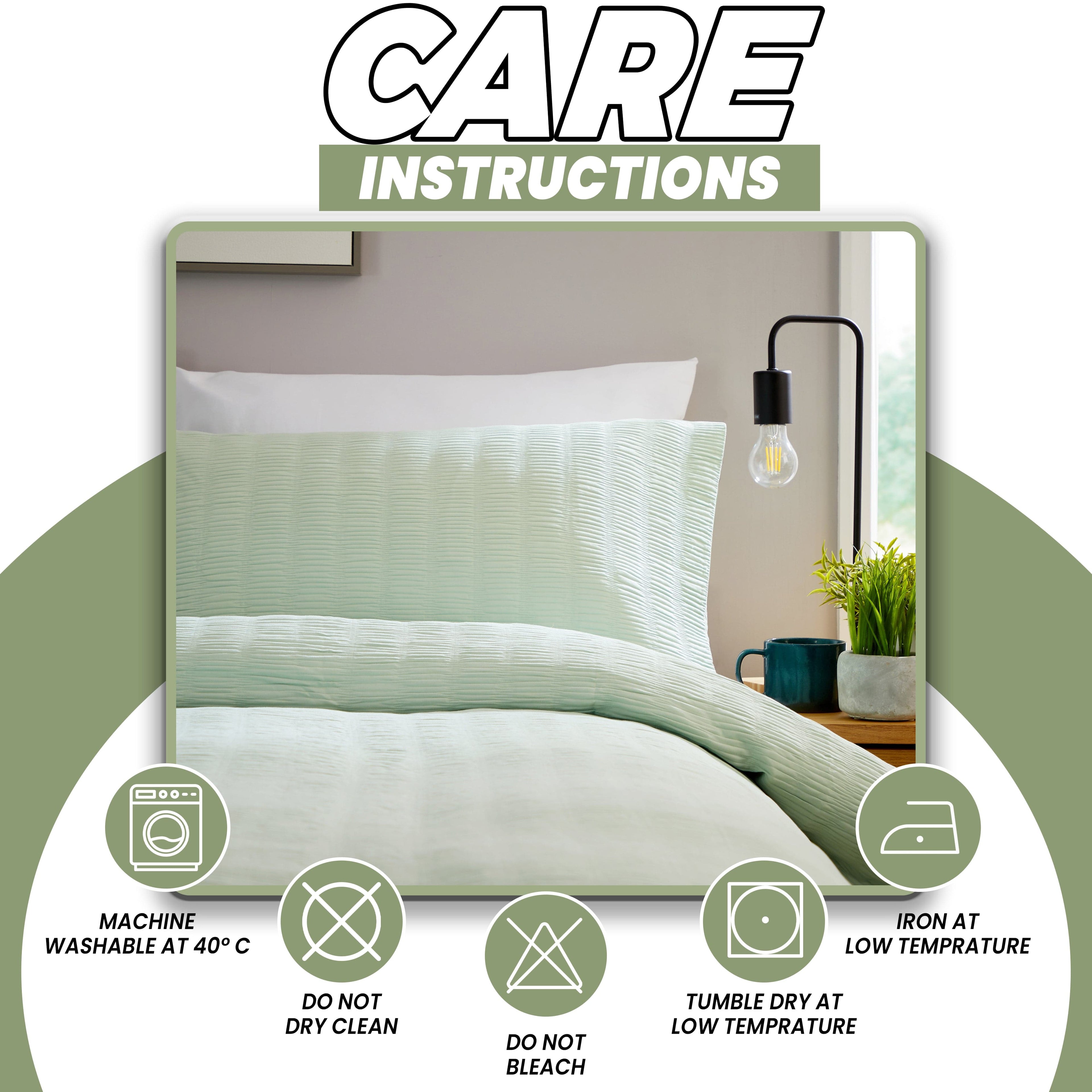 OLIVIA ROCCO Belgravia Sage Green Microfibre Duvet Cover Set | Bedding