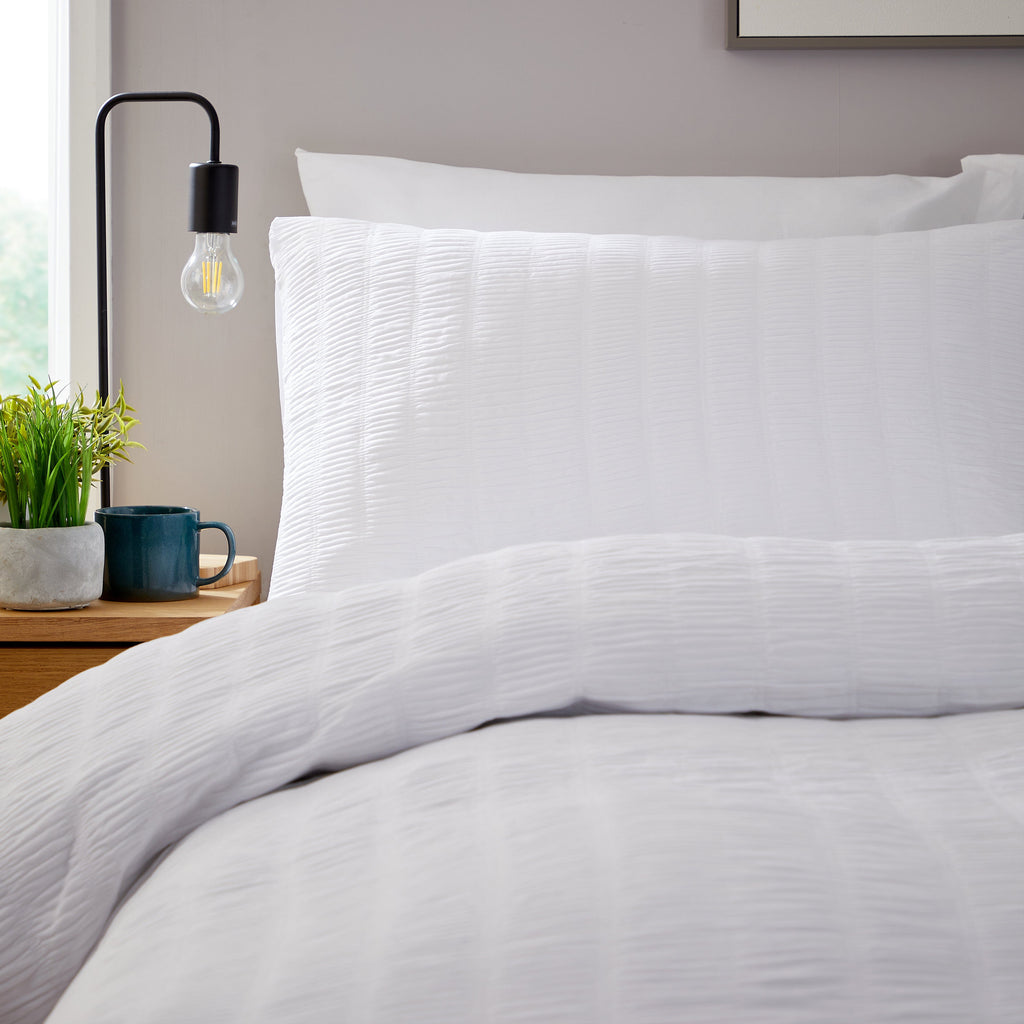 OLIVIA ROCCO Belgravia White Microfibre Duvet Cover Set | Soft Bedding